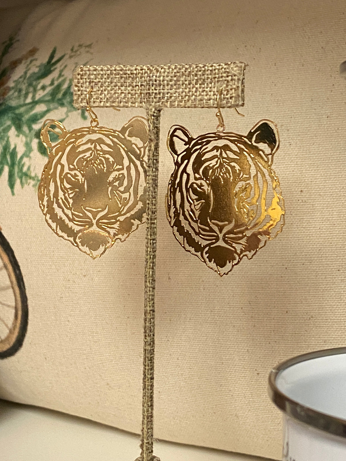 Orange and White Bengal Tiger 3D Earrings - 4 Styles