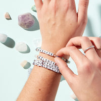 Don’t Settle - Wellness Collection - Little Words Project Bracelet-Lemons and Limes Boutique