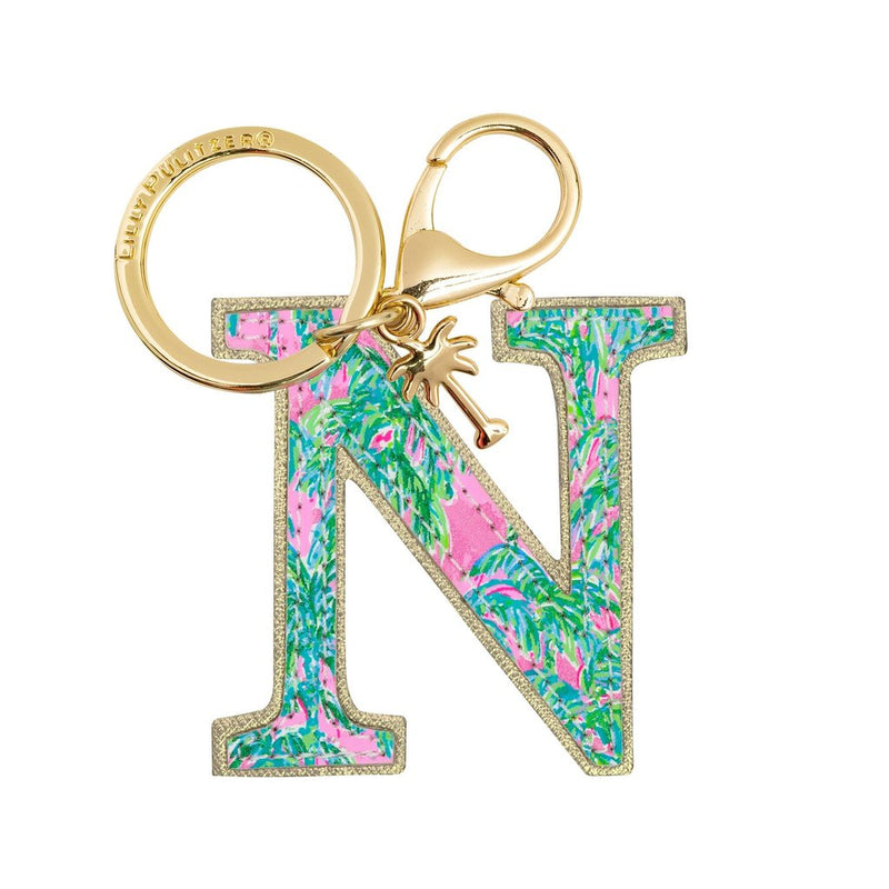 Lilly Pulitzer Initial Keychain - N--Lemons and Limes Boutique