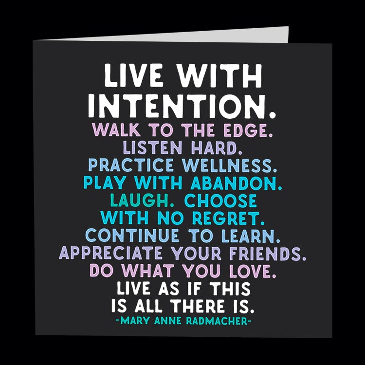 Live With Intention Card-Lemons and Limes Boutique