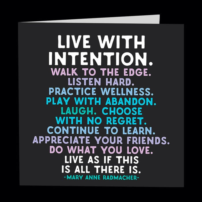 Live With Intention Card-Lemons and Limes Boutique