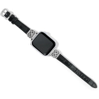 Interlok Reversible Watch Band in Black/Brown--Lemons and Limes Boutique