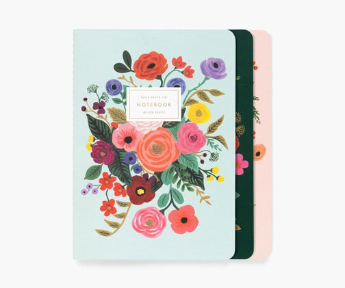 Rifle Paper - Garden Party Stitched Notebook Set-Notebooks & Notepads-Lemons and Limes Boutique