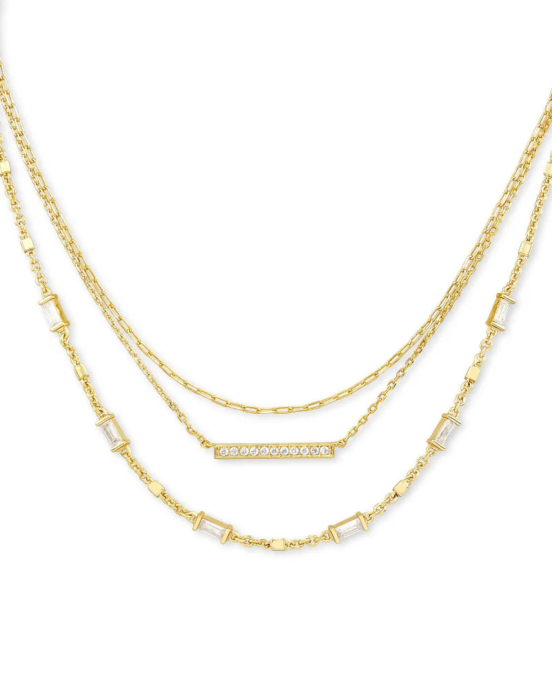 Addison Multi Strand Necklace in Gold Metal by Kendra Scott-Lemons and Limes Boutique