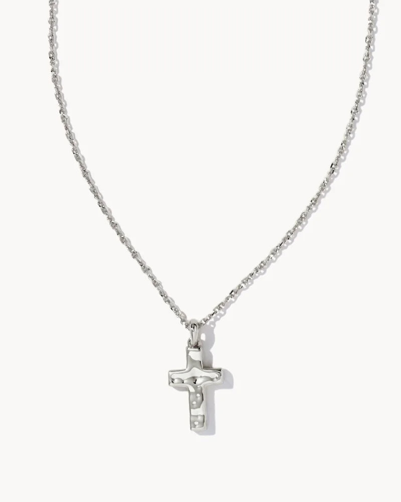 Cross Pendant in Rhodium Metal by Kendra Scott--Lemons and Limes Boutique