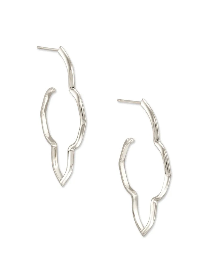 Darla Hoop Earrings in Sterling Silver by Kendra Scott-Lemons and Limes Boutique