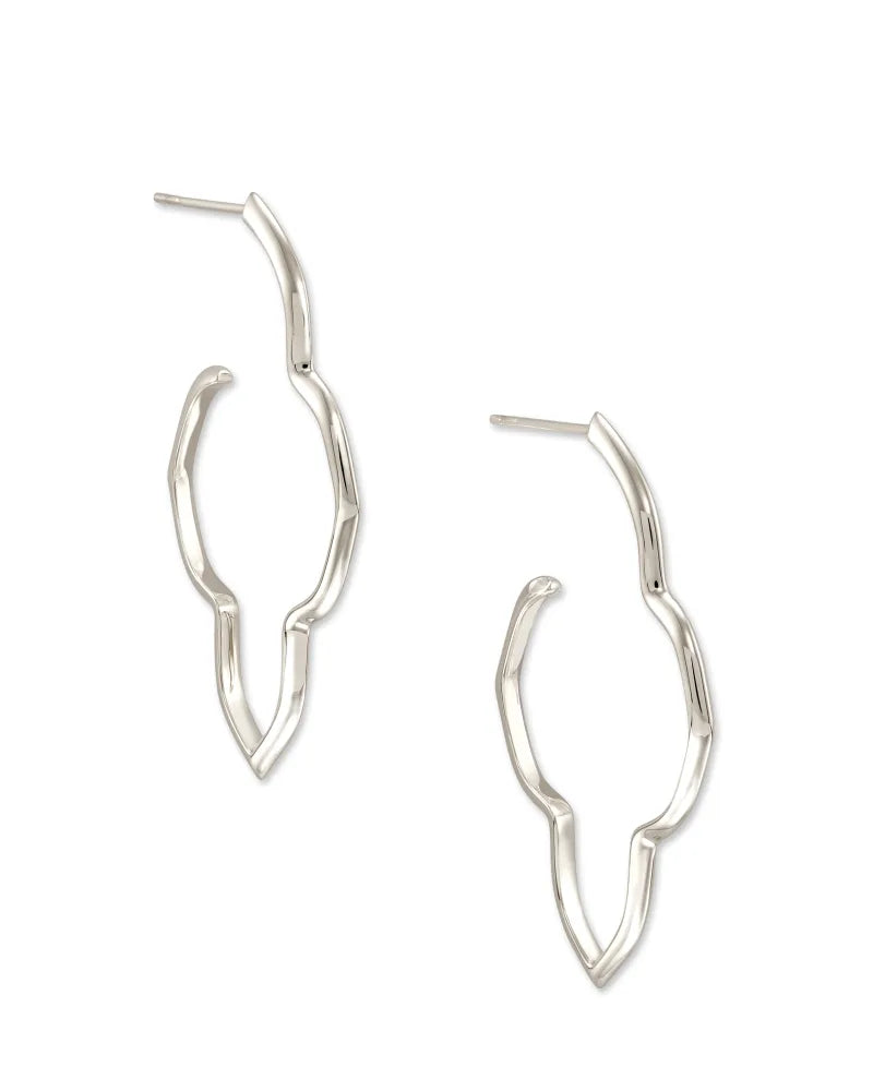 Darla Hoop Earrings in Sterling Silver by Kendra Scott-Lemons and Limes Boutique
