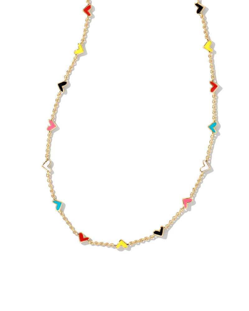 Haven Heart Strand Necklace Gold Multi Mix by Kendra Scott-NECKLACES-Lemons and Limes Boutique