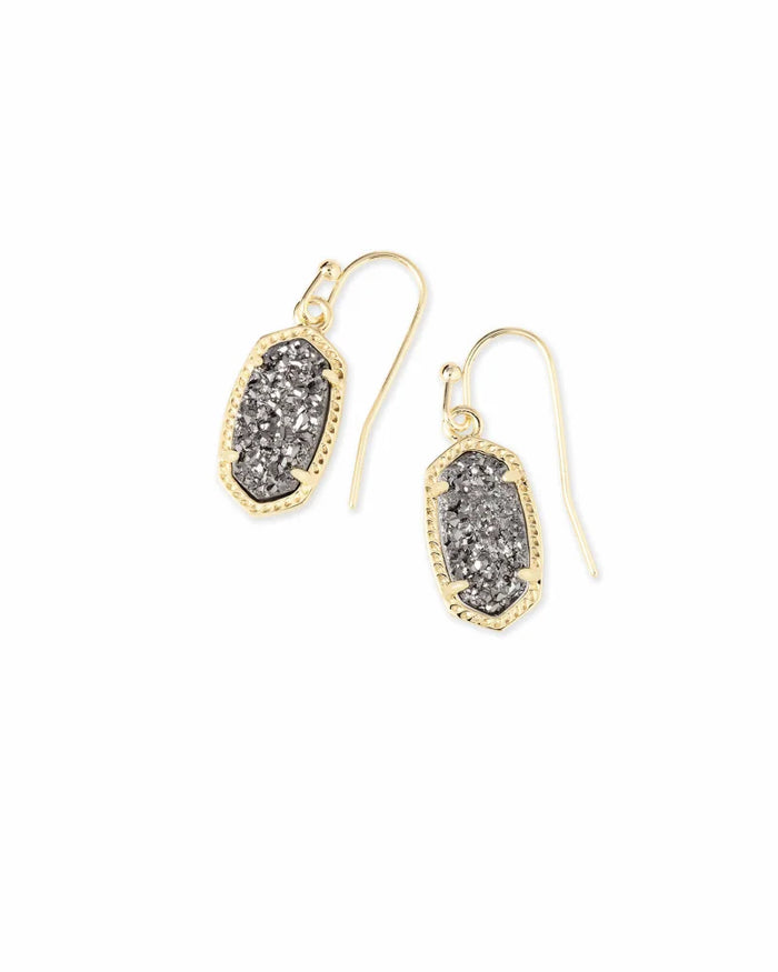 Lee Drop Gold Platinum Drusy by Kendra Scott-EARRINGS-Lemons and Limes Boutique
