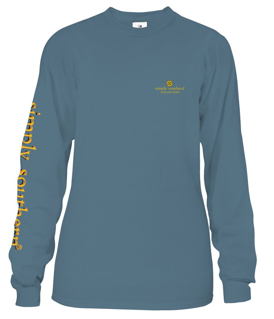 Simply Southern L/S Tee- Kitten--Lemons and Limes Boutique