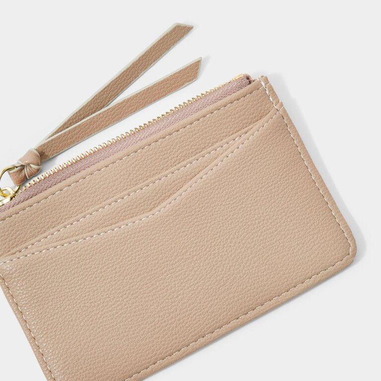 Isla Coin Purse and Card Holder in Soft Tan-Lemons and Limes Boutique