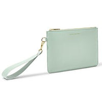 Zana Wristlet Pouch in Sage-Lemons and Limes Boutique