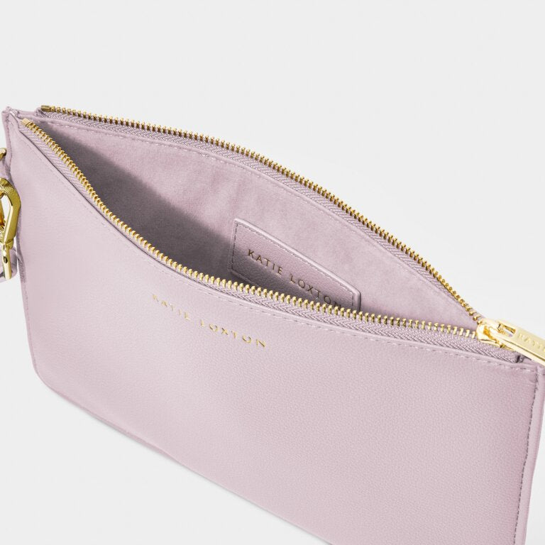 Zana Wristlet Pouch in Lilac-Lemons and Limes Boutique