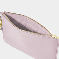 Zana Wristlet Pouch in Lilac-Lemons and Limes Boutique