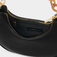 Sasha Small Shoulder Bag in Black-Lemons and Limes Boutique