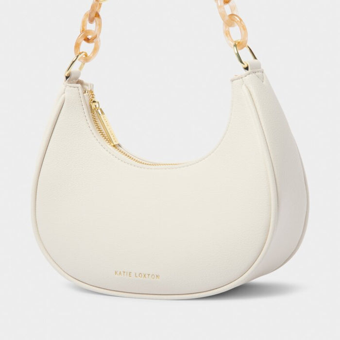 Sasha Small Shoulder Bag in Off White-Lemons and Limes Boutique