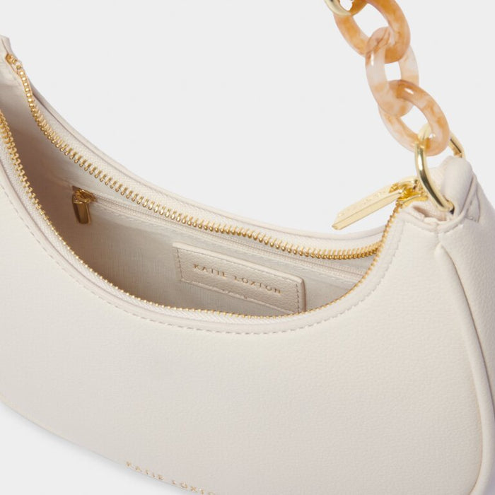 Sasha Small Shoulder Bag in Off White-Lemons and Limes Boutique