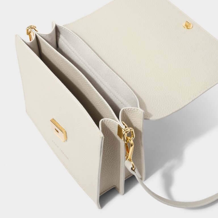 Orla Divided Crossbody in Off White-Lemons and Limes Boutique