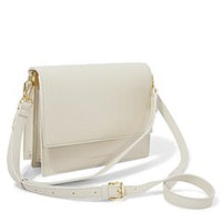 Orla Divided Crossbody in Off White-Lemons and Limes Boutique