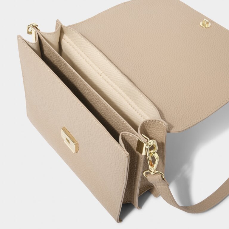 Orla Divided Crossbody in Sand-Lemons and Limes Boutique