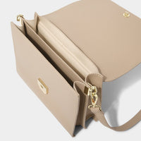Orla Divided Crossbody in Sand-Lemons and Limes Boutique