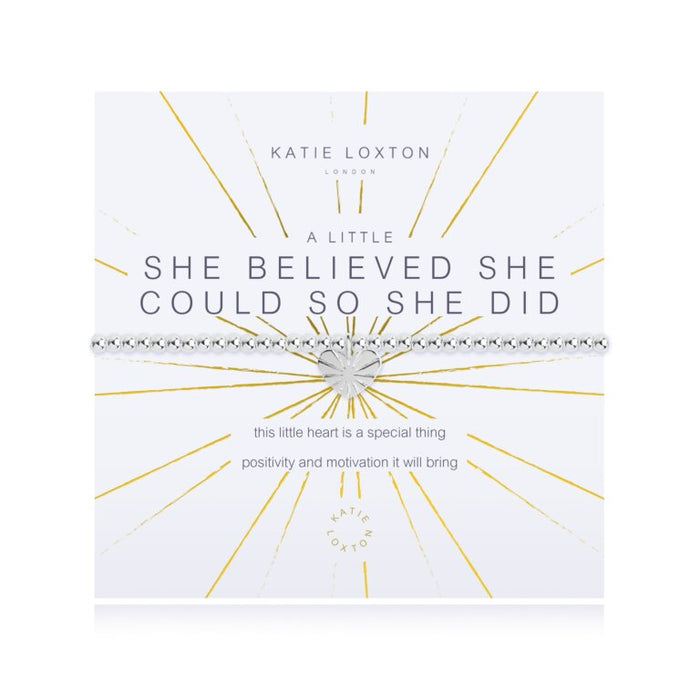 A Little She Believed She Could So She Did Bracelet-Bracelet-Lemons and Limes Boutique