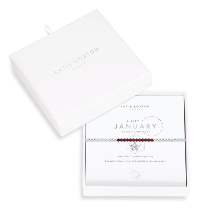 A Little Birthstone Bracelet - January/Garnet-Bracelet-Lemons and Limes Boutique