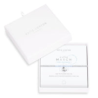 A Little Birthstone Bracelet - March/Aqua Crystal-Bracelet-Lemons and Limes Boutique