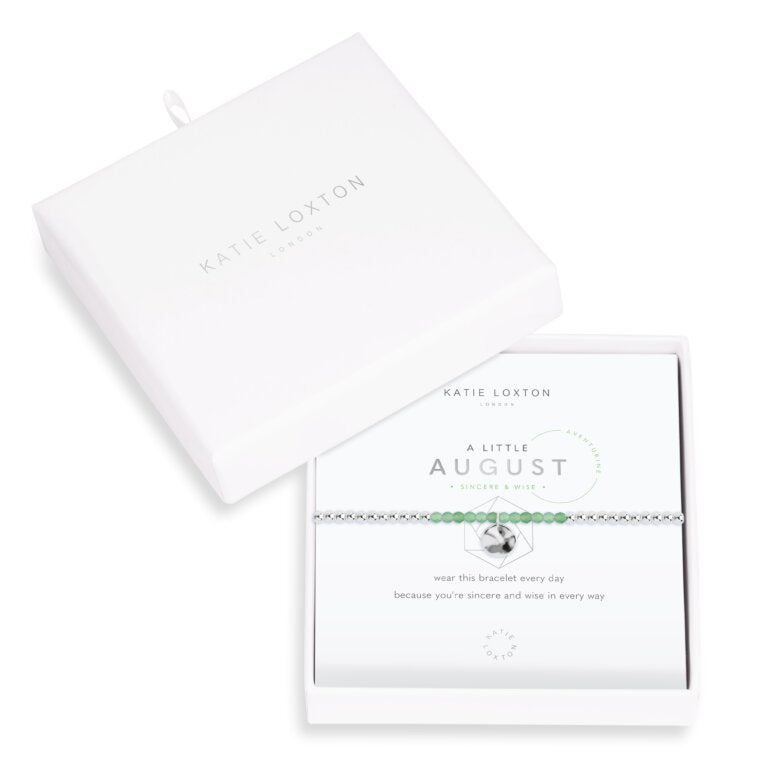 A Little Birthstone Bracelet - August/Aventurine-Bracelet-Lemons and Limes Boutique