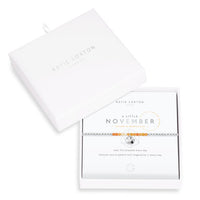 A Little Birthstone Bracelet - November/Yellow Quartz-Bracelet-Lemons and Limes Boutique