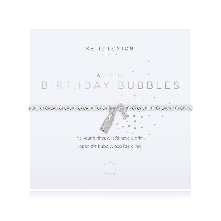 A Little Birthday Bubbles Bracelet - Silver-Bracelet-Lemons and Limes Boutique
