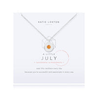 Birthstone 'A Little' Necklace - July Sunstone-Necklace-Lemons and Limes Boutique