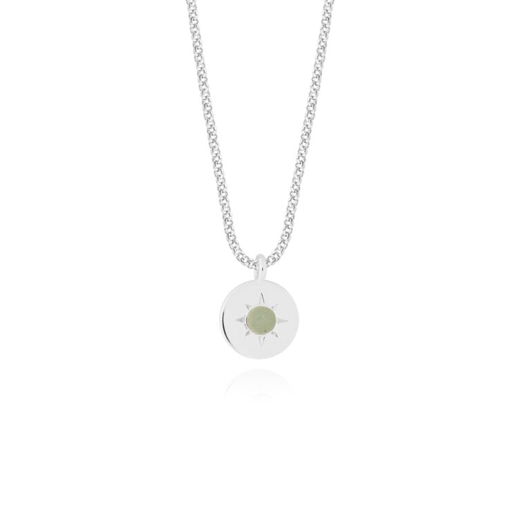 Birthstone 'A Little' Necklace - August Aventurine-Necklace-Lemons and Limes Boutique
