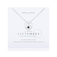 Birthstone 'A Little' Necklace - September Lapis Lazuli-Necklace-Lemons and Limes Boutique