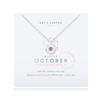 Birthstone 'A Little' Necklace - October Tourmaline-Necklace-Lemons and Limes Boutique