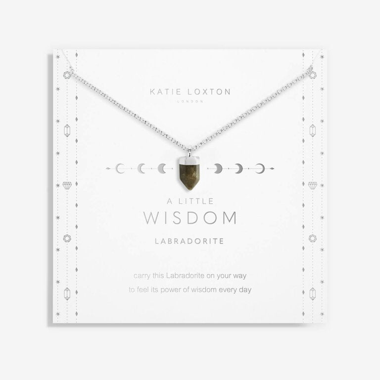 Affirmation Crystal A Little 'Widsom' Necklace-Lemons and Limes Boutique