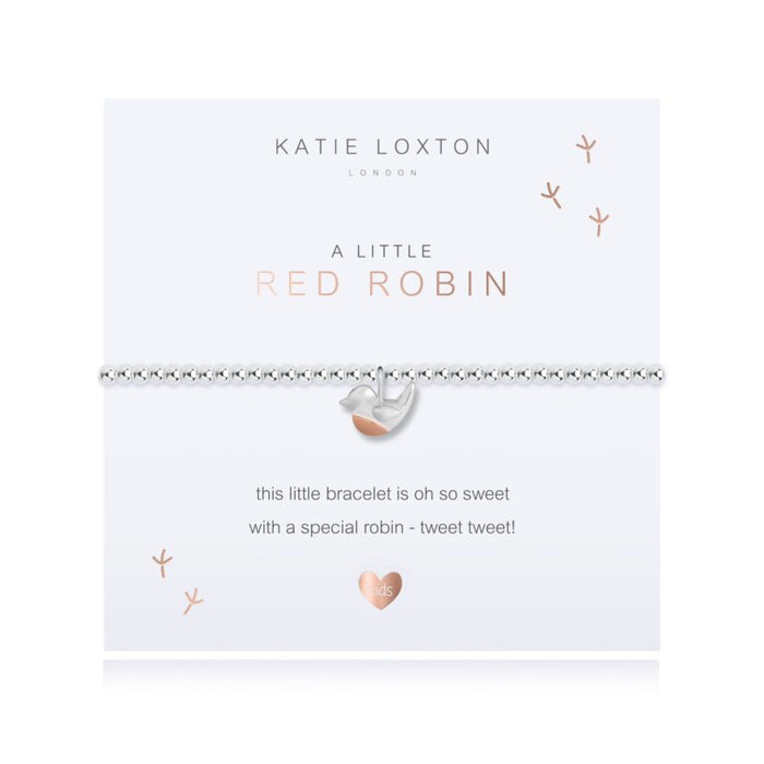 Children's A Little Red Robin Bracelet-Bracelet-Lemons and Limes Boutique