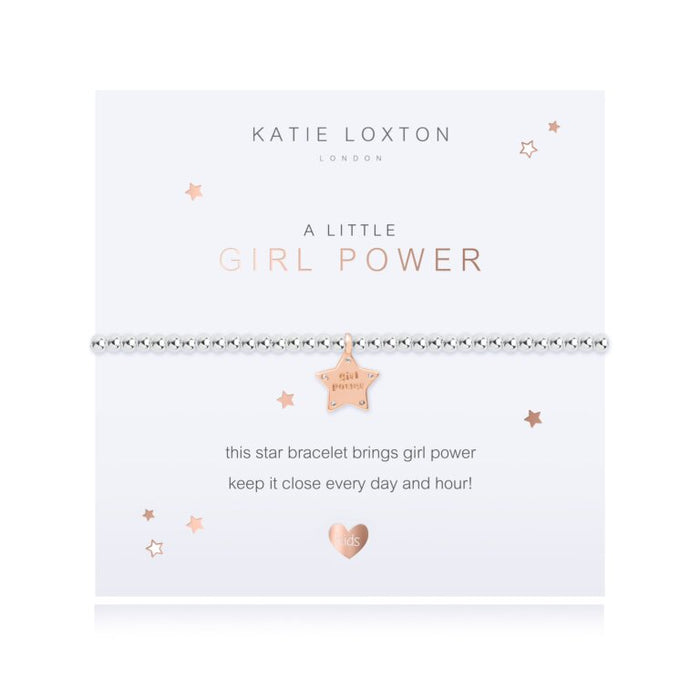 Children's A Little Girl Power Bracelet-Bracelet-Lemons and Limes Boutique