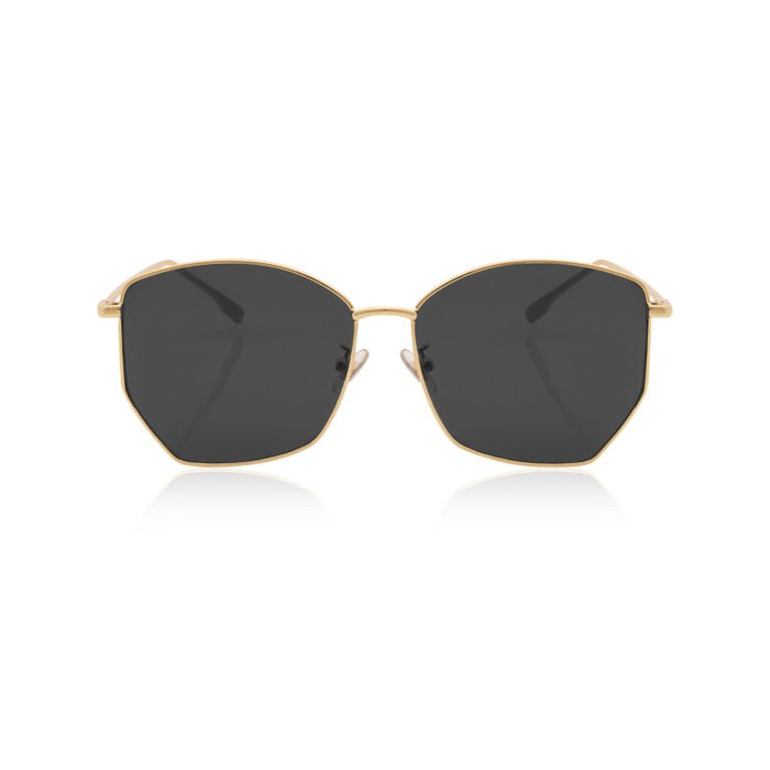 Havana Metal Sunglasses - Black-Eyewear-Lemons and Limes Boutique