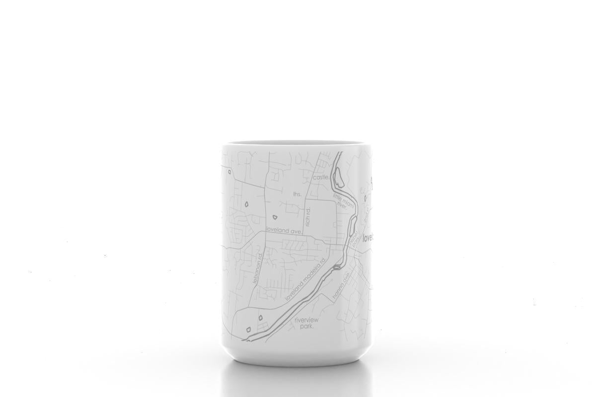 Loveland Map 15 oz Ceramic Mug-15 oz. Mug-Lemons and Limes Boutique