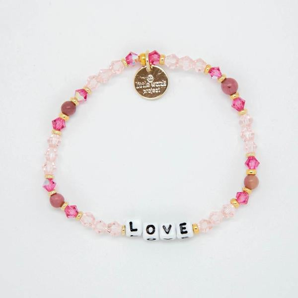 Love - White Bead (Other Color Variations) - Little Words Project Bracelet-Raz-Lemons and Limes Boutique