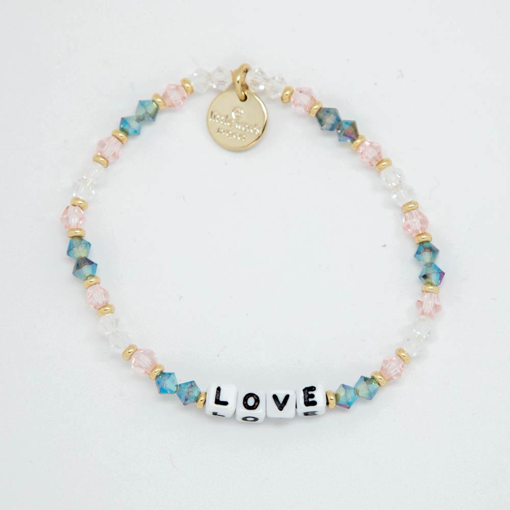 Love - White Bead (Other Color Variations) - Little Words Project Bracelet-Arrow-Lemons and Limes Boutique