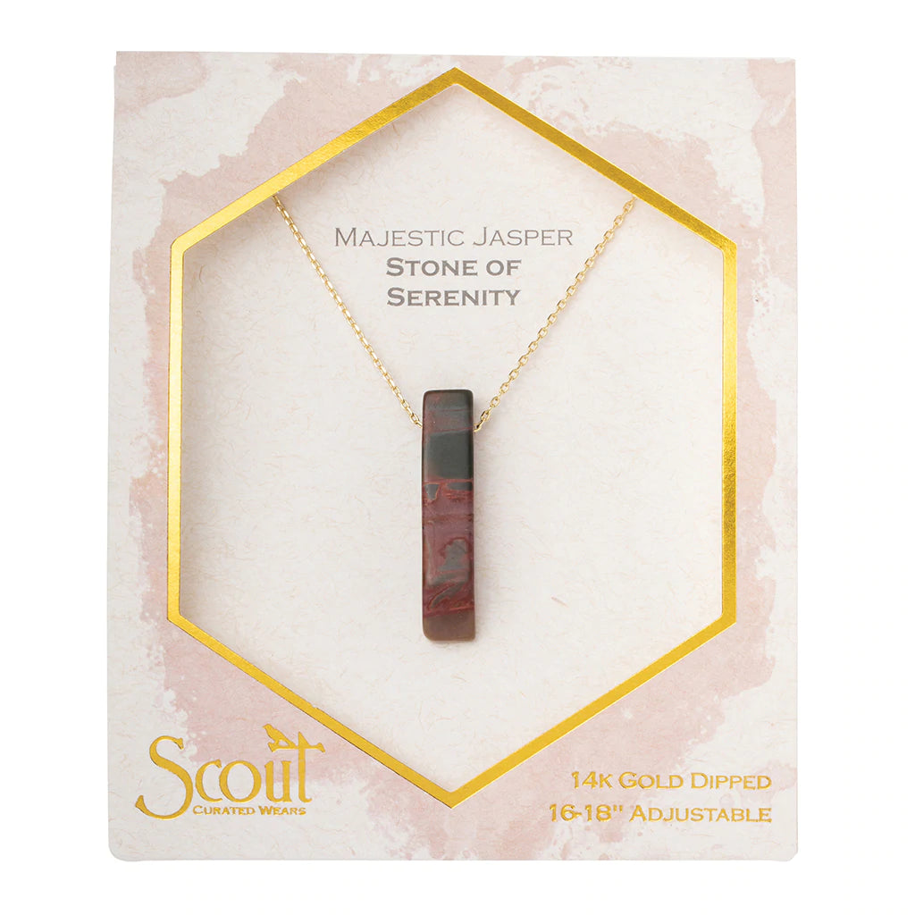 Scout Stone Point Necklace-Majestic Jasper-Lemons and Limes Boutique
