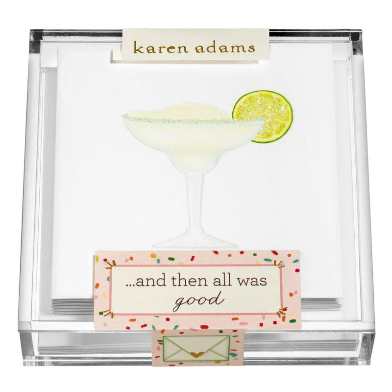 Margarita Gift Enclosures in Acrylic Box--Lemons and Limes Boutique