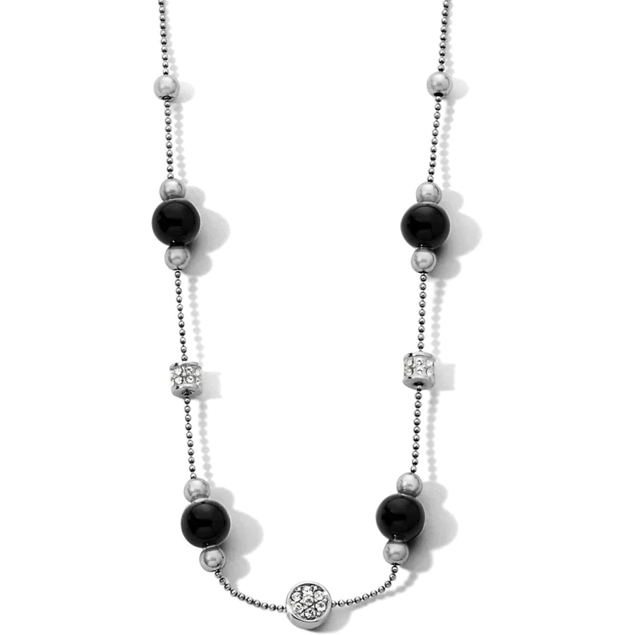 Meridian Prime Black Station Necklace-Jewelry-Lemons and Limes Boutique
