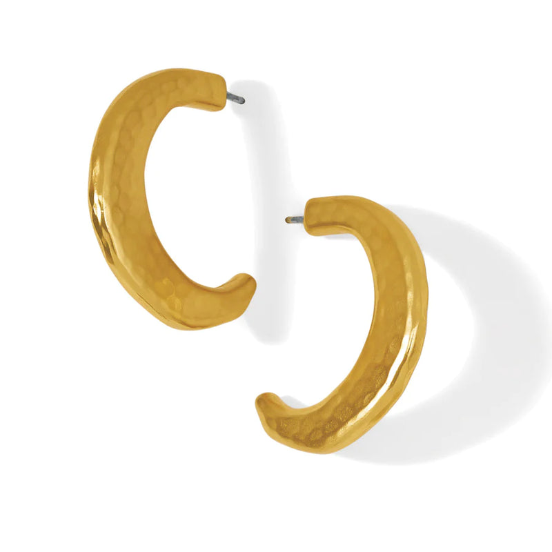 Montagne Gold Post Hoop Earrings by Brighton-Jewelry-Lemons and Limes Boutique