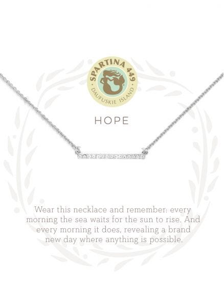 Sea La Vie Hope Necklace in Silver Spartina-Necklace-Lemons and Limes Boutique