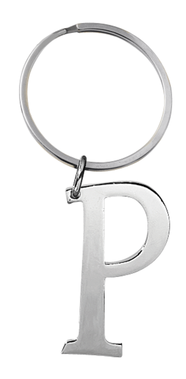 Initial Key Ring - P--Lemons and Limes Boutique