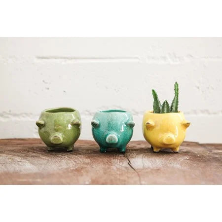 6" Terra Cotta Pig Planter 3 Colors-Lemons and Limes Boutique