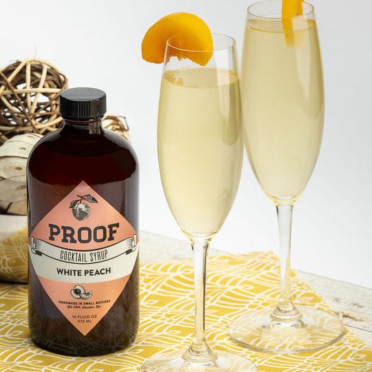 White Peach Cocktail Syrup by Proof-Cocktail Mixer-Lemons and Limes Boutique